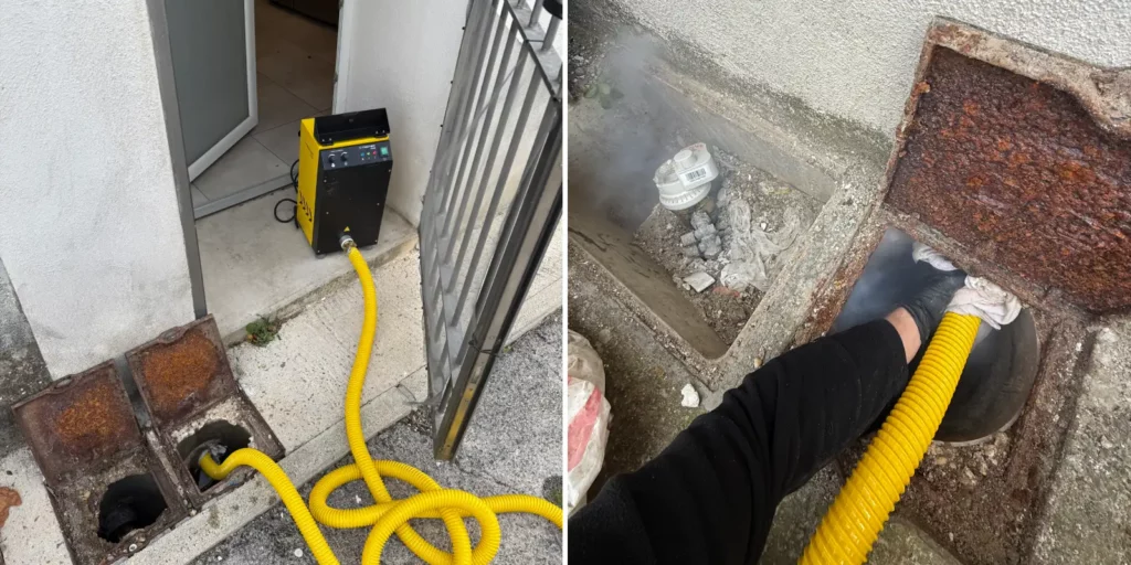 generateur de fumee detect eau fuites